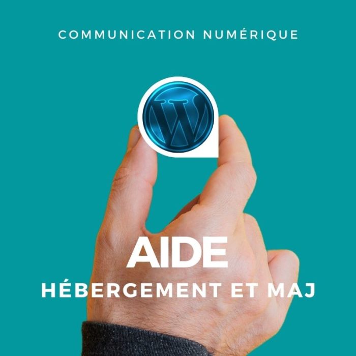 Aide à l'hébergement et aux mise à jours de votre site internet