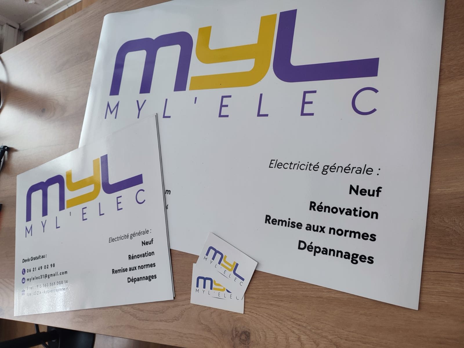 Création de logo :  MYL’ELEC